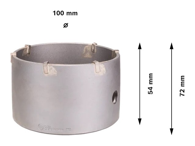 PRO SDS plus-5 Core Cutter Bosch, 100 x 50 x 72 mm, 2608550616