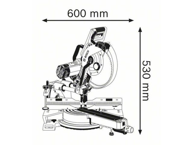 Potezna žaga Bosch GCM 12 SDE, Professional, 1.800W, 305mm, 28.6kg, 0601B23100