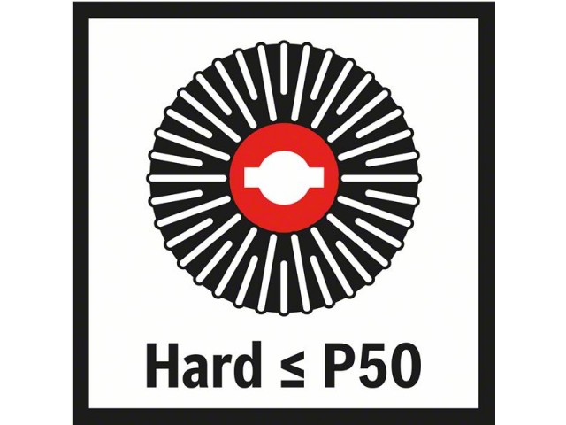 X-LOCK Bosch Podporni krožnik, Dimenzije: 125mm, trdi, 2608601716