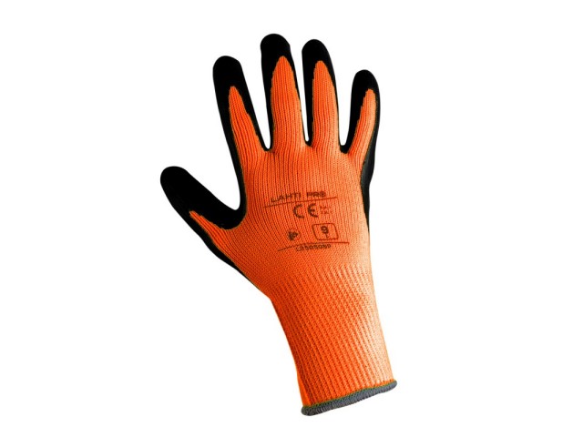 Zimske zaščitne rokavice Lahti PRO, črno-oranžne, M-2XL