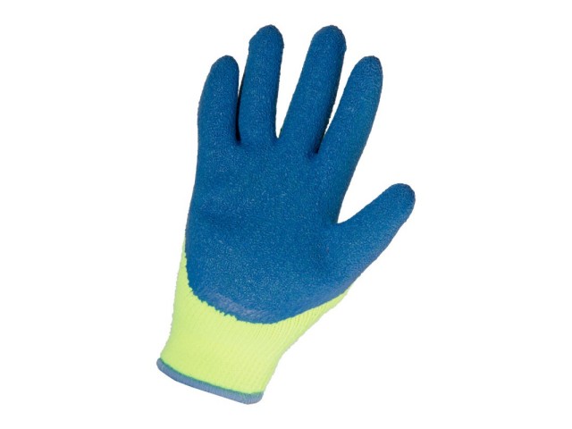 Zaščitne rokavice z lateksom Lahti PRO, rumeno-modre, M-2XL