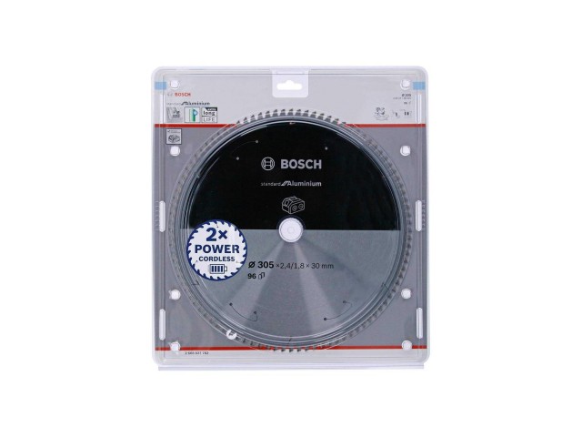 List za akumulatorsko krožno žago Bosch Standard for Aluminium, Dimenzije: 305x30x2.4/1.8xT96