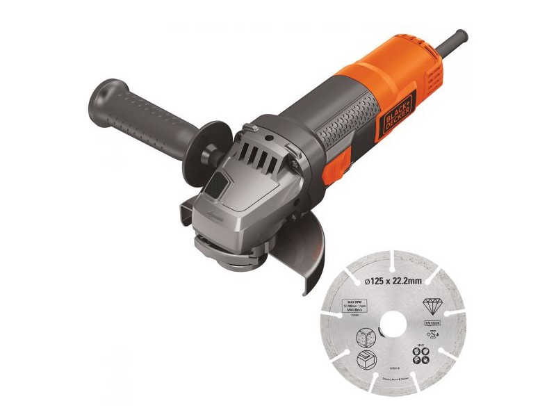 Kotni brusilnik Black&Decker BEG220, 900W, 125mm, M14, 2.1kg