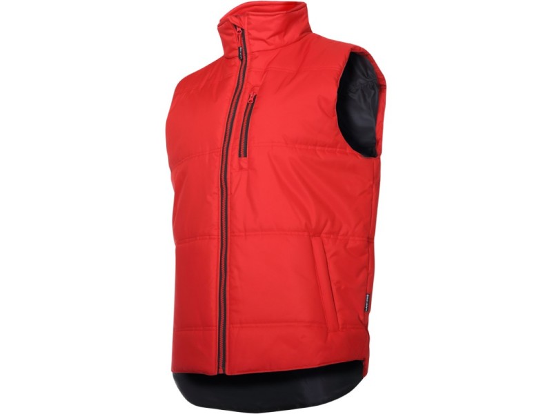 Brezrokavnik Lahti PRO, rdeče-črn, S-3XL