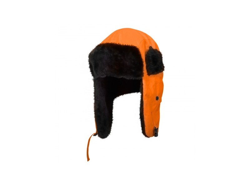 Podložena kapa z naušniki Lahti PRO, oranžna, Pakiranje: 12kos, L1020300