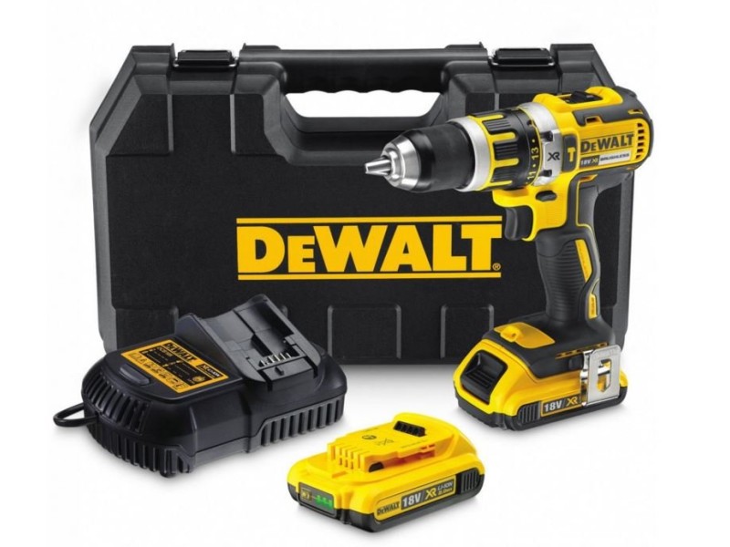 Akumulatorski udarni vrtalni vijačnik Dewalt DCD795D2, 18V, 2x2.0Ah XR Li-Ion, 1,62 kg