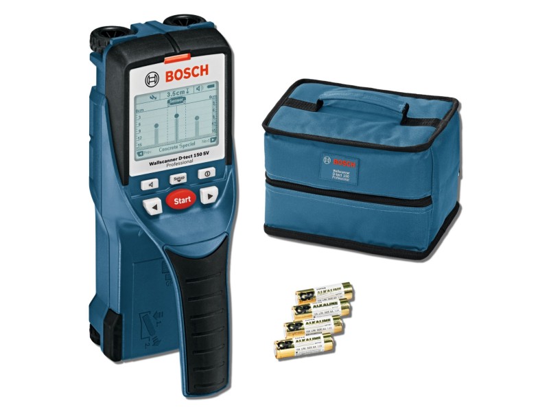 Digitalni stenski čitalnik Bosch D-tect 150 SV, Zaščitna torbica, 0601010008