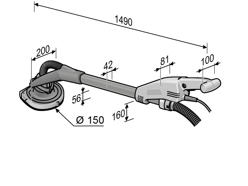 Flex GDE 10 Set Turbo-Jet Giraffe z zamenljivim sistemom glave, 504203