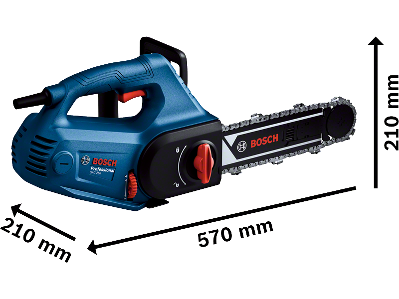 Žaga za porobeton/siporex Bosch GAC 250, 1.200W, do 250mm, 4.3kg, 06012B6020