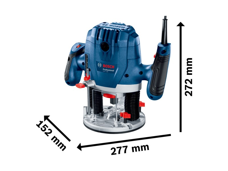 Namizni rezkalnik Bosch GOF 130, 1.300W, 6-8mm, 3.5kg, 06016B7000