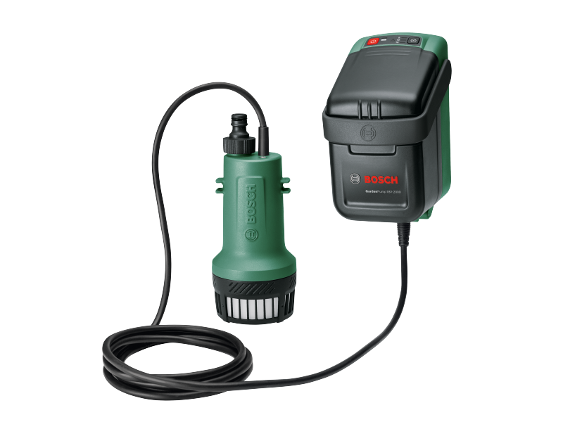 Akumulatorska črpalka za deževnico Bosch GardenPump 18V-2000, 18V, 2000l/h, 2.2kg, 06008C4203
