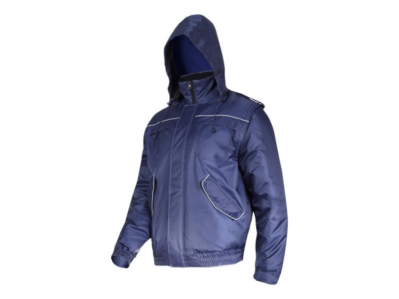 Podložena jakna z odstranljivimi rokavi Lahti PRO, modra, S-3XL