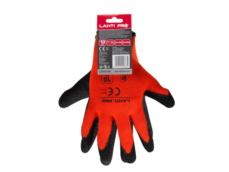 Zimske rokavice Lahti PRO, črno-oranžne, M-2XL