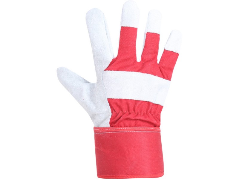 Zimske zaščitne rokavice Lahti PRO, belo-rdeče, XL, L251510K