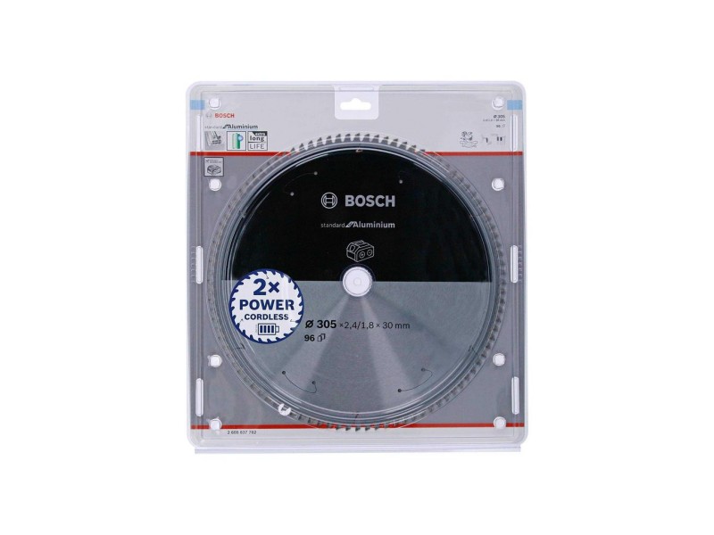 List za akumulatorsko krožno žago Bosch Standard for Aluminium, Dimenzije: 305x30x2.4/1.8xT96