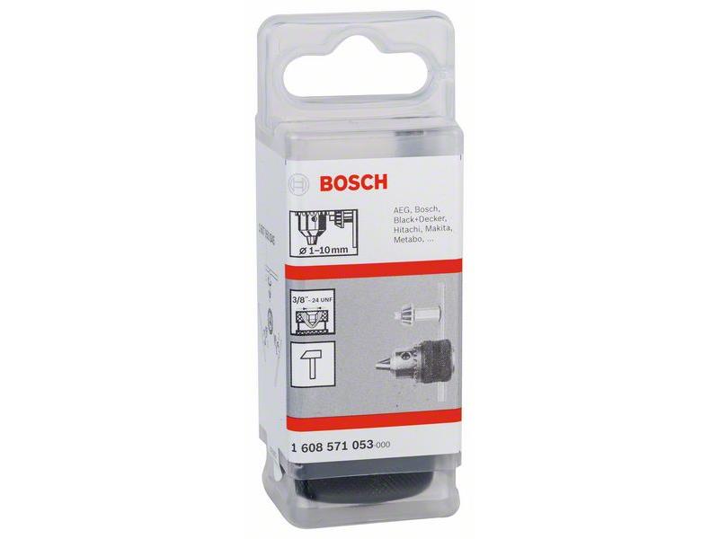 Vrtalna glava z zobatim vencem Bosch, Vpenjanje: 1-10mm, Navoj: 3/8