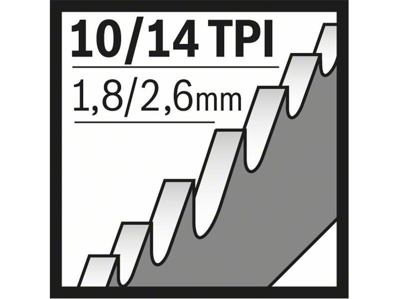 Listi za sabljasto žago Bosch S 1222 VF, les in kovina, Pakiranje: 2 kos, 2608656043