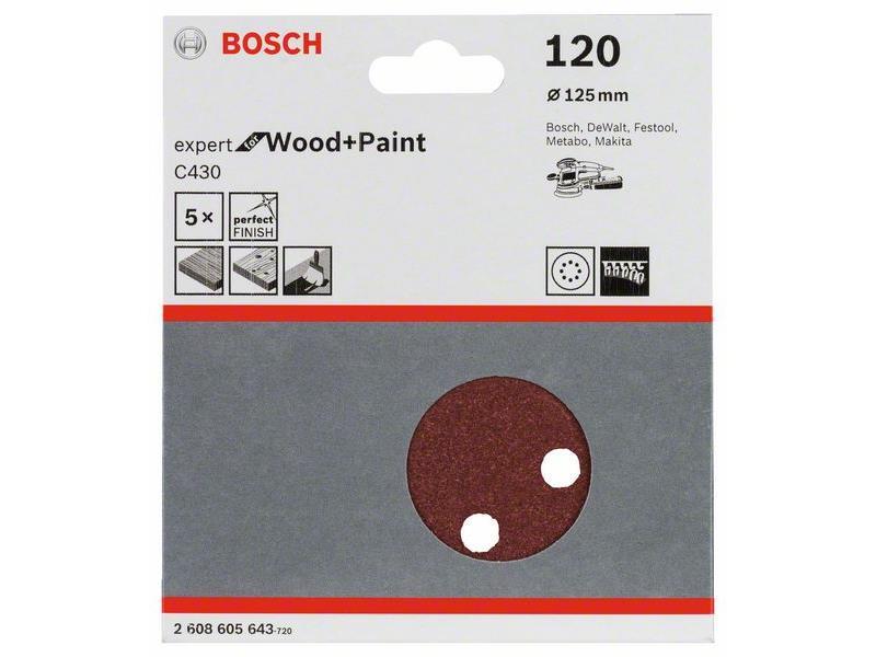Brusilni list C430 Bosch, 125mm, 120, 2608605643