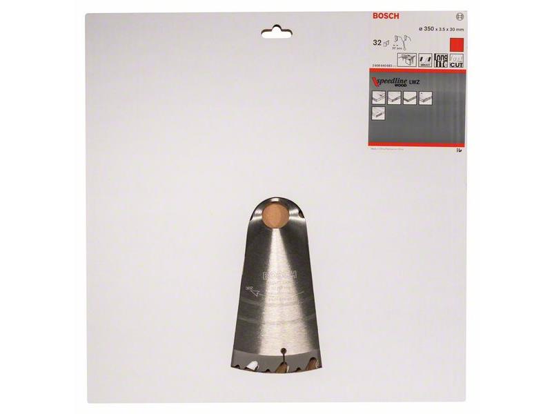 List krožne žage Bosch Speedline Wood, Dimenzije: 350x30x3,5mm, Zob: 32, 2608640683
