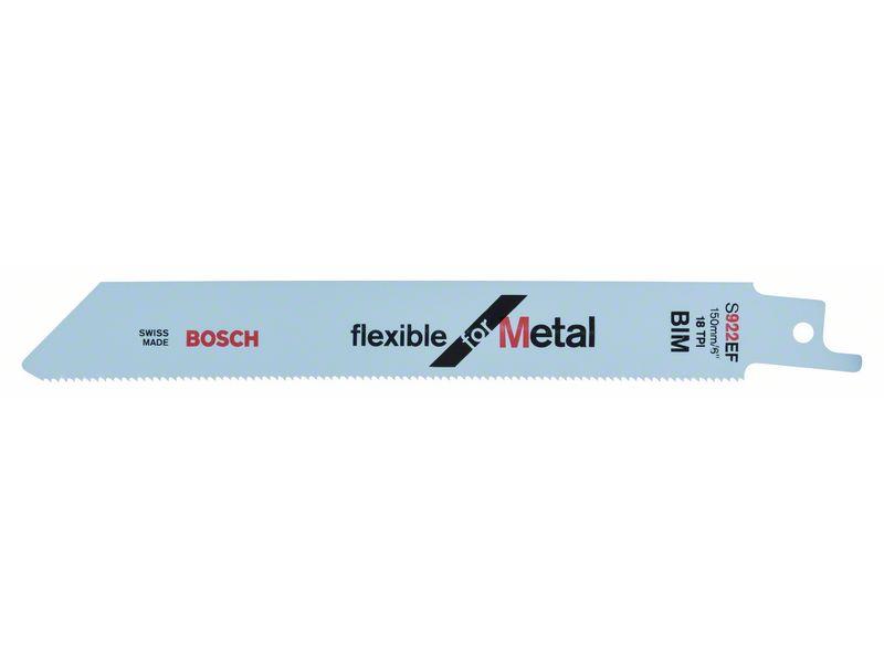 Žagin list za sabljasto žago Bosch S 922 EF Flexible, Pakiranje: 100 kos, 1,5-4mm, 1,4/18, 2608656028