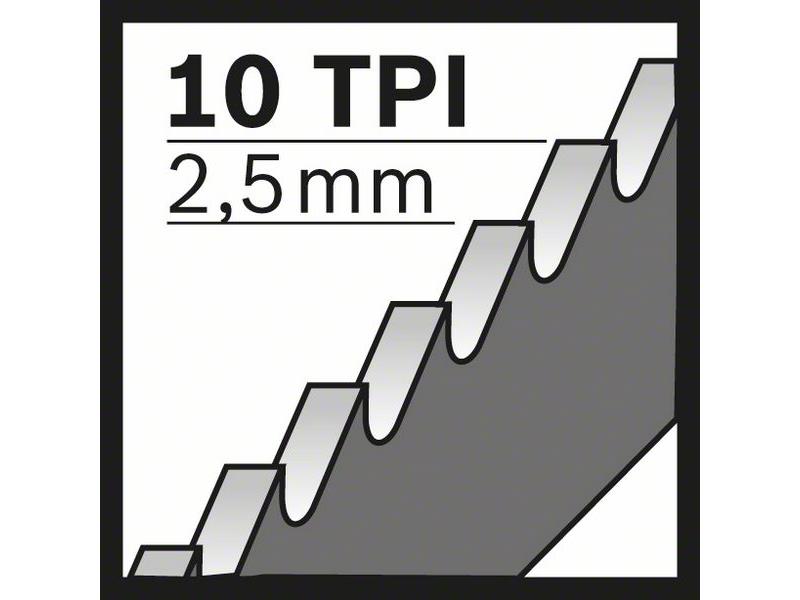 Žagin list za sabljasto žago Bosch S 1122 HF Flexible, les in kovina, Pakiranje: 100 kos, 3-12 mm, 2608656034