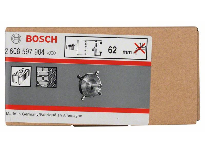 Centrirni križ za krono za vrtanje po suhem postopku in krono za vrtanje podometnih vtičnic, Dimenzije: 62 mm