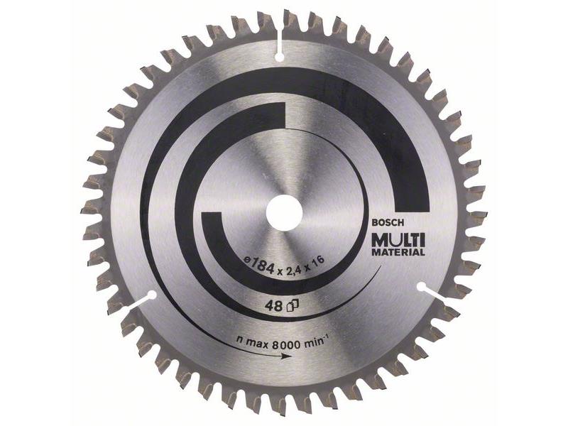 List krožne žage Bosch Multi Material, Dimenzije: 184x16x2,4mm, Zob: 48, 2608640815