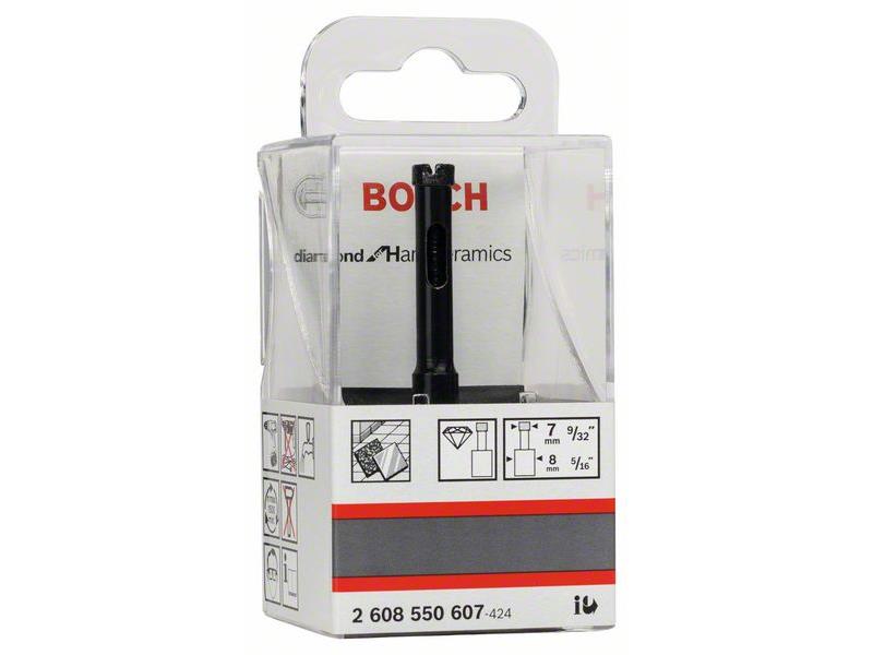 Dia. svedri za mokro vrtanje Bosch Diamond for Hard Ceramics, Dimenzije: 7x35mm, 2608550607