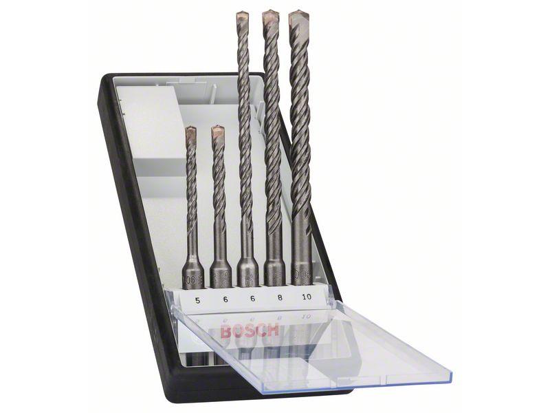 5-delni komplet udarnih svedrov Bosch Robust Line SDS-plus-5, Dimenzije: 5,6 x 115mm, 6,8,10 x 165mm