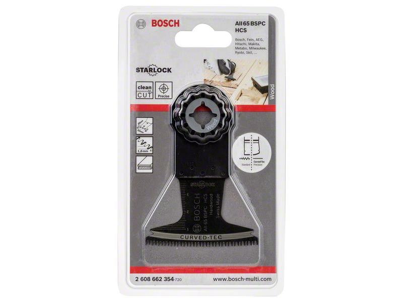 HCS Potopni žagin list Bosch AII 65 BSPC, Hard Wood, Dimenzije: 40x65mm, 2608662354