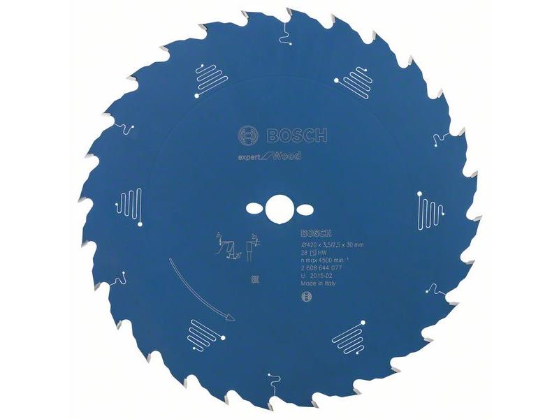 List za krožne žage Bosch Expert for Wood, Dimenzije: 420x30x3,5mm, Zob: 28, 2608644077