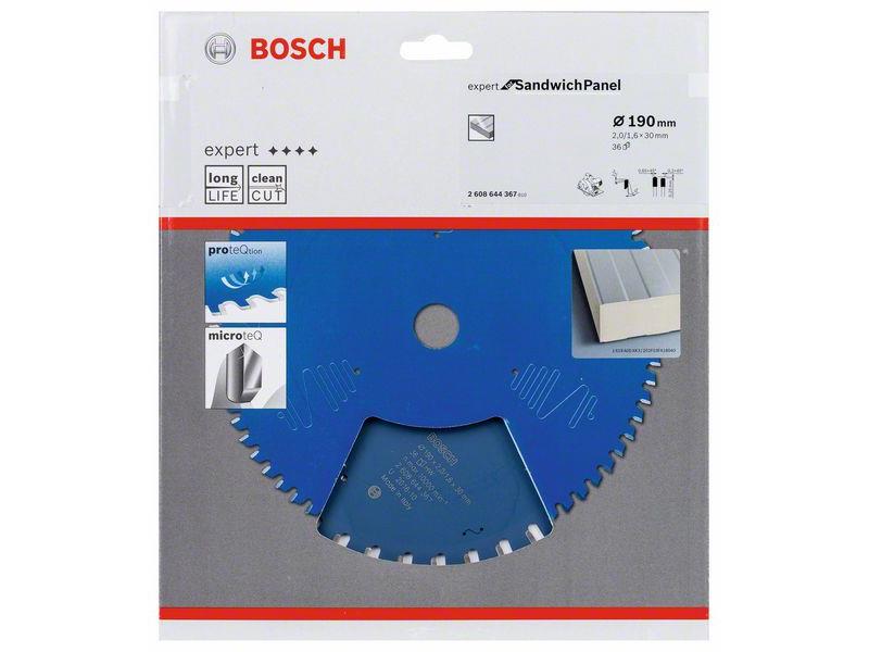 Žagin list Bosch EX SH H, Dimenzije: 190x30mm, Zob: 36, 2608644367