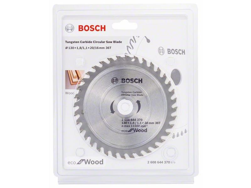 List za krožno žago Bosch Eco for Wood, Dimenzije: 130x20x1,8mm, Zob: 36, 2608644370