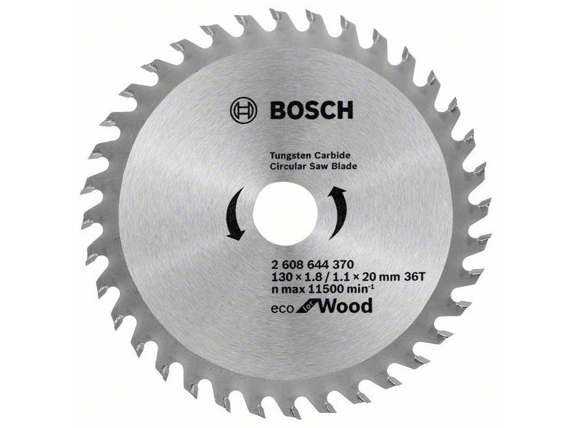 List za krožno žago Bosch Eco for Wood, Dimenzije: 130x20x1,8mm, Zob: 36, 2608644370