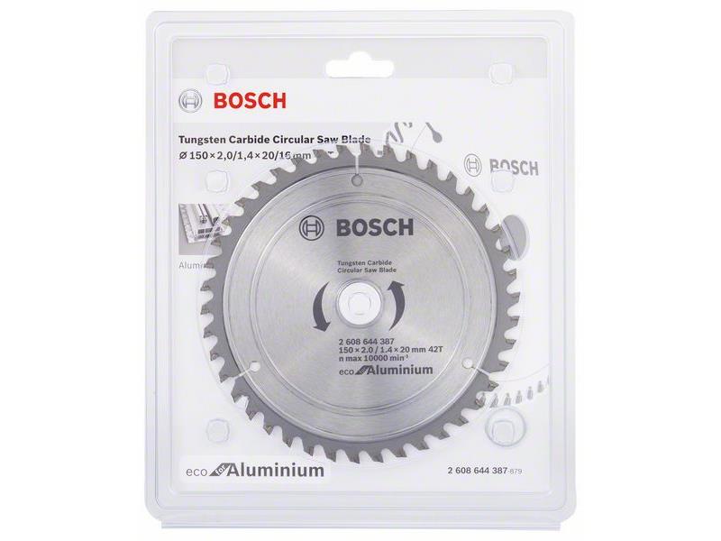 List za krožno žago Bosch Eco for Aluminium, Dimenzije: 150x2,0/1,4x20mm, Zob: 42, 2608644387