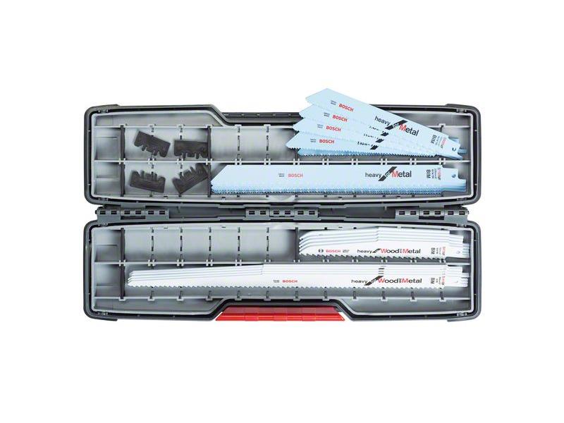 16-delni komplet žaginih listov za sabljaste žage Bosch v kovčku ToughBox, les in kovina, 2607010997