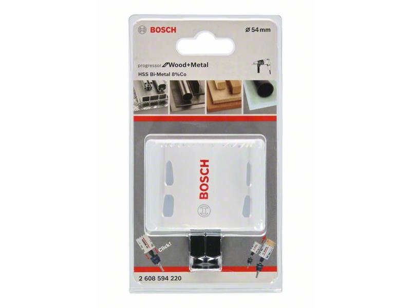 HSS BiM kronska žaga za izrezovanje lukenj Bosch za les in kovino, Dimenzije: 54x44mm, 2608594220