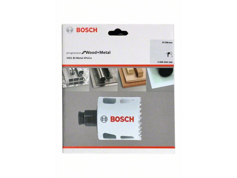 HSS BiM kronska žaga za izrezovanje lukenj Bosch za les in kovino, Dimenzije: 168x44mm, 2608594249