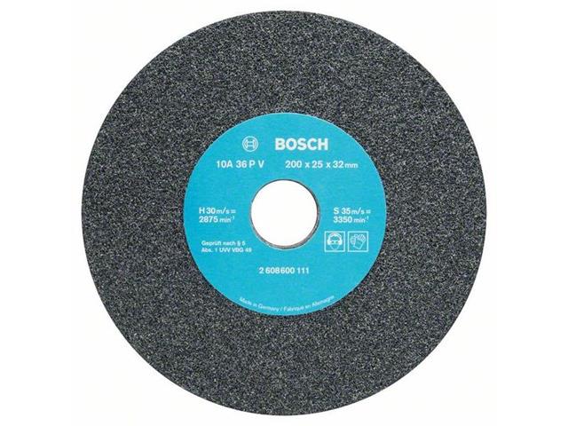 Brusni kolut za dvojni brusilnik Bosch, Dimenzije: 200x25x32mm, Zrnatost 36, 2608600111