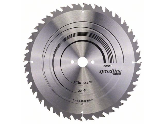 List krožne žage Bosch Speedline Wood, Dimenzije: 350x30x3,5mm, Zob: 32, 2608640683