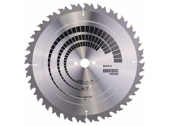 List krožne žage Bosch Construct Wood, Dimenzije: 400x30x3,2mm, Zob: 28, 2608640703