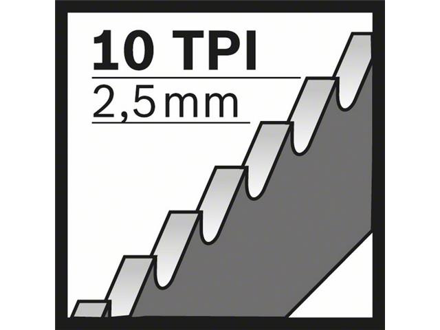 Žagin list za sabljasto žago Bosch S 1122 HF Flexible, les in kovina, Pakiranje: 100 kos, 3-12 mm, 2608656034