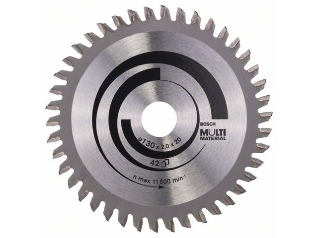 List krožne žage Bosch Multi Material, Dimenzije: 130x20/16x2,0mm, Zob: 42, 2608641195