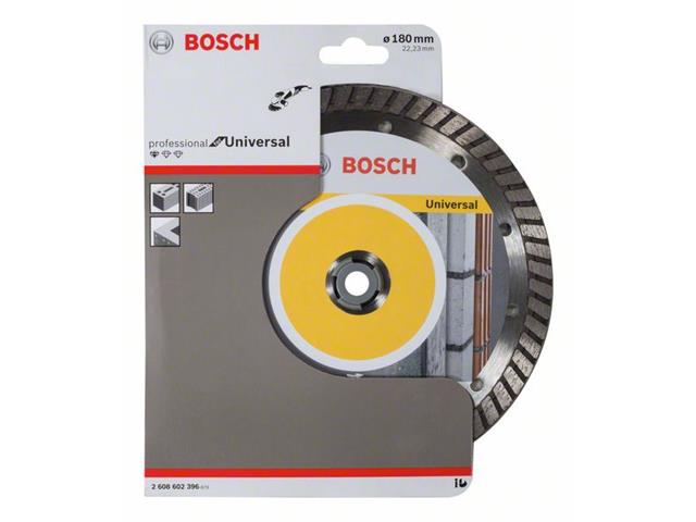 Diamantna rezalna plošča Bosch Standard for Universal Turbo, Dimenzije: 180x22,23x2,5x10mm, 2608602396