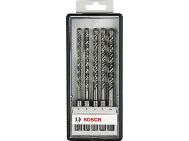 5-delni komplet udarnih svedrov Bosch Robust Line SDS-plus-5, Dimenzije: 6,6,8,8,10 x 165mm