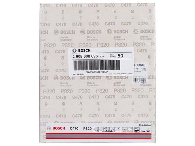 Brusilni list C470 Bosch, 230x280mm, 320, 2608608696