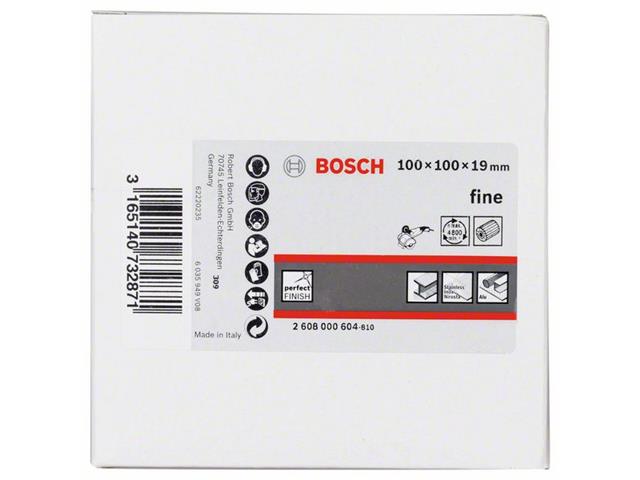 Lamelni brusilni kolut Bosch s flisom, Dimenzije: 19 mm, 100 mm, 100 mm, Zrnatost: Fina, 2608000604