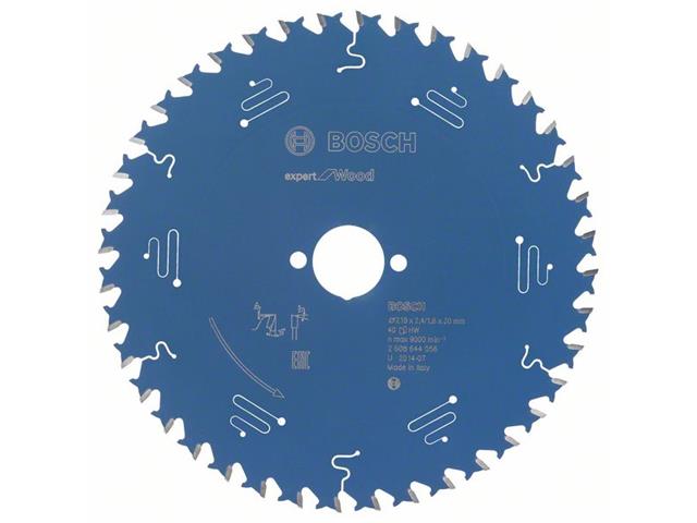 List za krožne žage Bosch Expert for Wood, Dimenzije: 210x30x2,4mm, Zob: 40, 2608644056