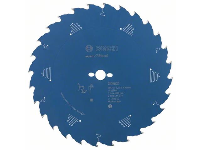 List za krožne žage Bosch Expert for Wood, Dimenzije: 420x30x3,5mm, Zob: 28, 2608644077