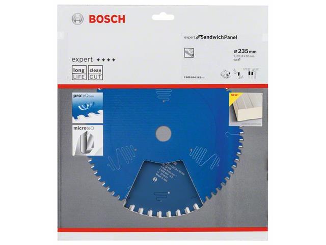 Žagin list za krožne žage Bosch Expert for Sandwich Panel, Dimenzije: 235x30x2,2mm, Zob: 50, 2608644143